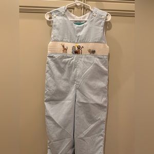 Posh brand 2 T Christmas Romper. Like new!